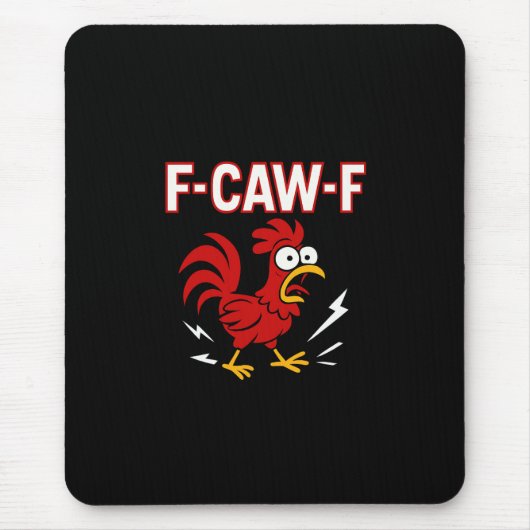Tapis De Souris Funny Crazy Rooster F-CAW-F Mème (Devant)