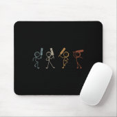 Tapis De Souris Funny Cricket Stick Figure Funny Cricketer Cricket (Avec souris)