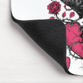 Tapis De Souris Funny Crow F-caw-f Valentines Day Black Bird Fcawf (Coin)