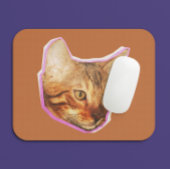 Tapis De Souris Funny Cute Chat Collage Média Mélange