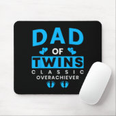 Tapis De Souris Funny Dad Of Twins Clic Overachiever Twins (Avec souris)