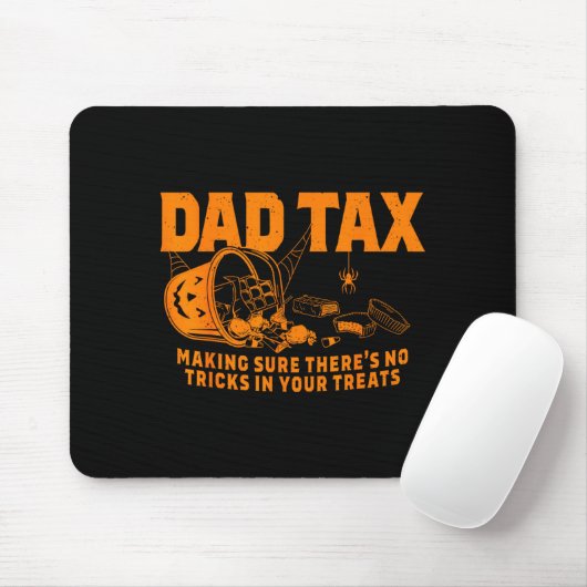 Tapis De Souris Funny Dad Tax Halloween (Avec souris)