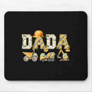 Tapis De Souris Funny Dada Construction Excavateur Enfants Corresp