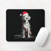 Tapis De Souris Funny Dalmatian Christmas Graphics Dog Lights Love (Avec souris)