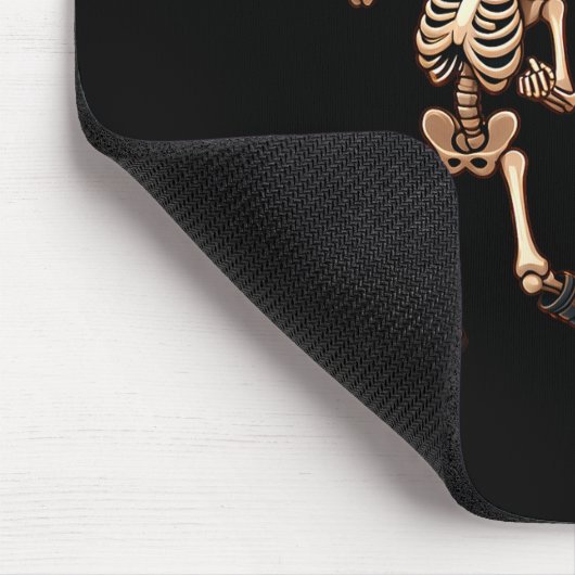 Tapis De Souris Funny Dancing Rate Skeletons Beer Drinking Hallowe (Coin)