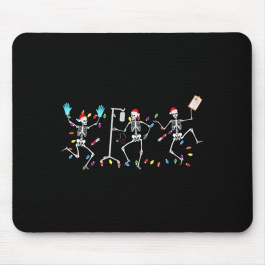 Tapis De Souris Funny Dancing Skeletons Nicu Er Nurse Registered N (Devant)