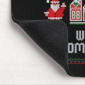 Tapis De Souris Funny Dear Santa Can I Work From Home Ugly Christm (Coin)