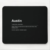 Tapis De Souris Funny Definition Quote For The Name Austin _ (Devant)
