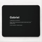 Tapis De Souris Funny Definition Quote For The Name Gabriel _ (Devant)