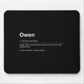 Tapis De Souris Funny Definition Quote For The Name Owen _  (Devant)