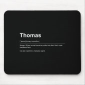 Tapis De Souris Funny Definition Quote For The Name Thomas _  (Devant)