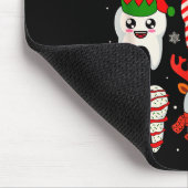 Tapis De Souris Funny Dental Christmas Teeth Cute Xmas Dentist Squ (Coin)