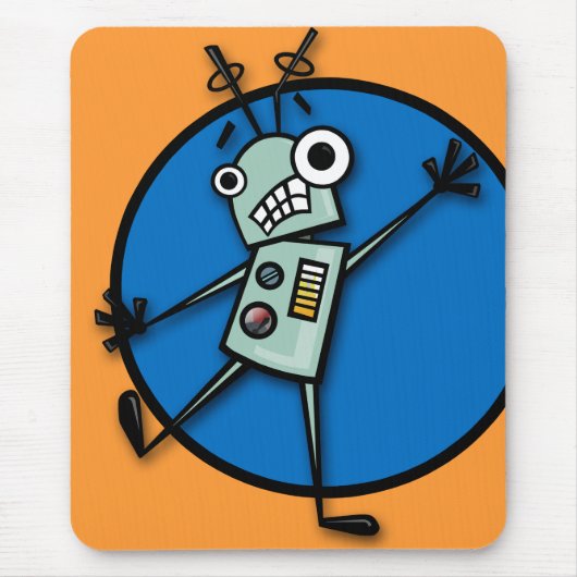 TAPIS DE SOURIS FUNNY DESIGN ROBOT MOUSE PAD (Devant)