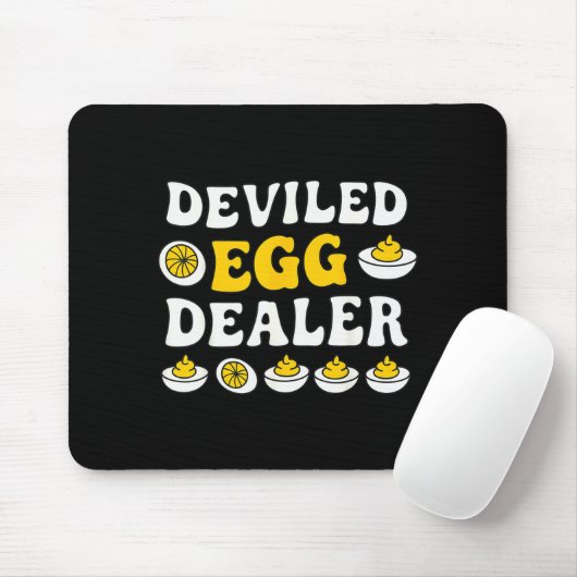 Tapis De Souris Funny Deviled Egg Er Thanksgiving  (Avec souris)