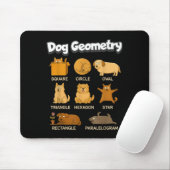 Tapis De Souris Funny Dog Geometry Math Teacher Back To School (Avec souris)