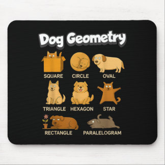 Tapis De Souris Funny Dog Geometry Math Teacher Back To School