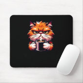Tapis De Souris Funny Don't Bother Me Right Meow Cats Cat Coffee M (Avec souris)