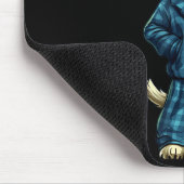 Tapis De Souris Funny Dreamy Wolf In Pajama Outfit For Sleepy Boys (Coin)