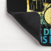 Tapis De Souris Funny Drumming Art For Men Women Drumline Drum Set (Coin)