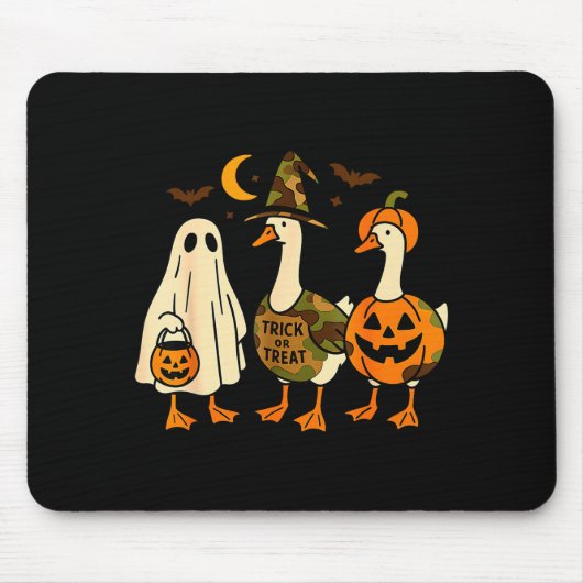 Tapis De Souris Funny Duck Duck Boo Halloween Costume Duck (Devant)