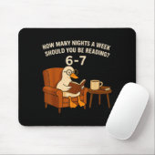 Tapis De Souris Funny Duck Reading Book 67 Six Seven Meme (Avec souris)