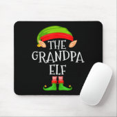 Tapis De Souris Funny Elf Family Christmas Grandpa Elf Sweater Mat (Avec souris)