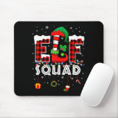 Tapis De Souris Funny Elf Squad Christmas Family Matching Pajamas (Avec souris)