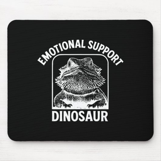 Tapis De Souris Funny Emotional Suprt Dinosaur  (Devant)