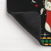Tapis De Souris Funny Emu Bird In Xmas Socks Lights Christmas  (Coin)