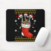 Tapis De Souris Funny Emu Bird In Xmas Socks Lights Christmas  (Avec souris)