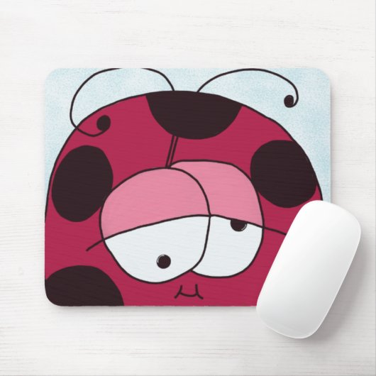 Tapis De Souris Funny et Chubby Ladybug (Avec souris)