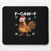 Tapis De Souris Funny F-Caw-F Christmas Chicken Classic (Devant)