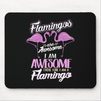 Tapis De Souris Funny Famingo Flamants roses merveilleux Oiseau Am