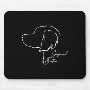 Tapis De Souris Funny Fier Epagneul Breton Profil Chien Maman Hunt