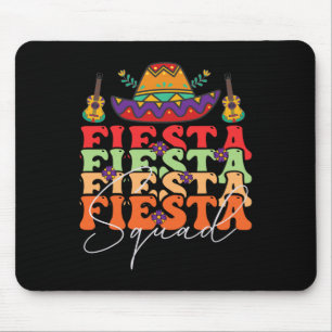 Tapis De Souris Funny Fiesta Squad Cinco De Mayo Parti Mexicain Ci