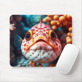Tapis De Souris Funny Fish and Coral Close (Avec souris)