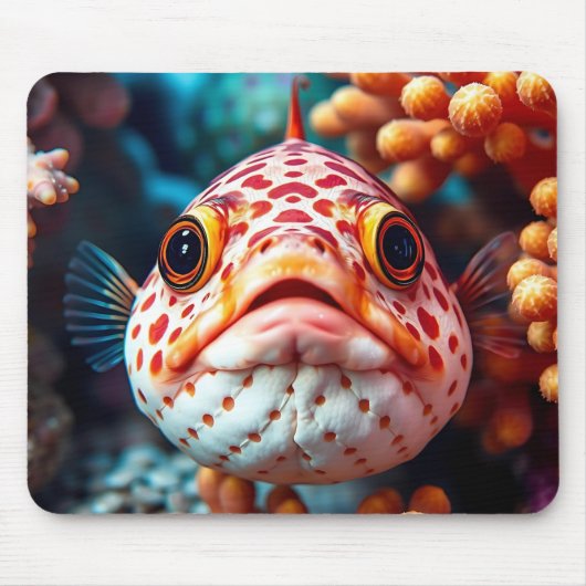 Tapis De Souris Funny Fish and Coral Close (Devant)