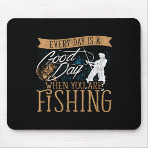 Tapis De Souris Funny Fishing Rod Fish - Pêcheur