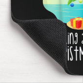 Tapis De Souris Funny Flamingo Flocking Around The Christmas Tree (Coin)