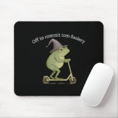 Tapis De Souris Funny Frog Graphic Saying Off To Commit Tom Fooler (Avec souris)