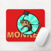 TAPIS DE SOURIS FUNNY FRUSTRÉ MONKEY HORIZONTAL MOUSE PAD (Avec souris)