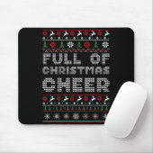 Tapis De Souris Funny Full Of Christmas Cheer Beer Ugly Matching C (Avec souris)