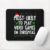 Tapis De Souris Funny Gamer Most Likely To Play Video Games On Chr (Avec souris)