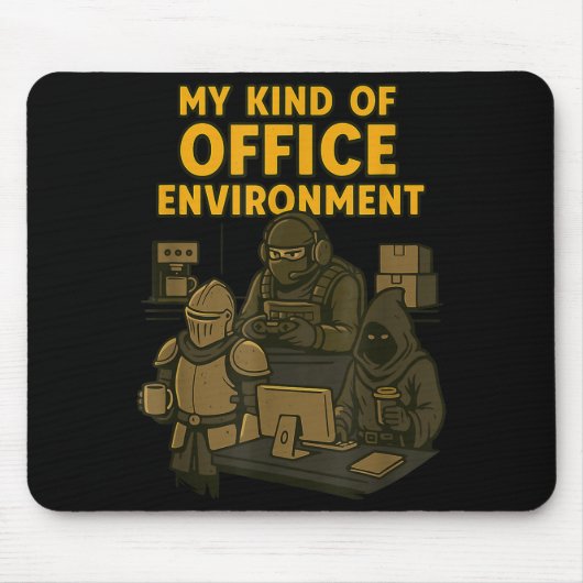 Tapis De Souris Funny Gamer Office Work Sarcasm Gamer Nerd Office  (Devant)