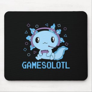 Tapis De Souris Funny Gamesolotl Anime Kawaii Gaming Axolotl