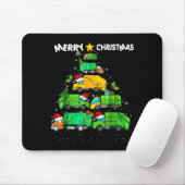 Tapis De Souris Funny Garbage Truck Christmas Tree Ornament Decor (Avec souris)