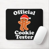 Tapis De Souris Funny Gingerbread Man Cookie Tester Christmas (Avec souris)