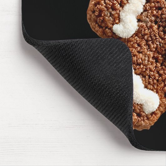 Tapis De Souris Funny Gingerbread Man Crochet Christmas Xmas Pajam (Coin)