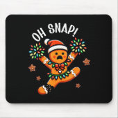 Tapis De Souris Funny Gingerbread Man Pajamas &amp; Pjs Xmas Holid (Devant)
