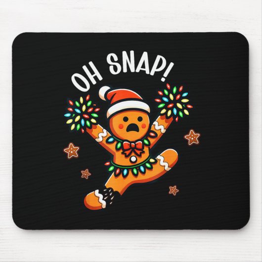 Tapis De Souris Funny Gingerbread Man Pajamas &amp; Pjs Xmas Holid (Devant)